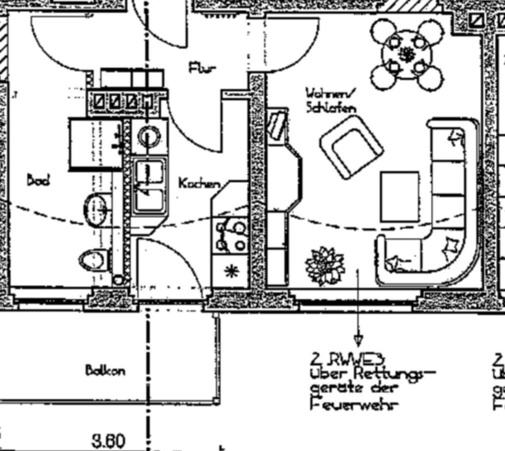 40 Qm Appartment Parkplatz, Balkon,Netflix, Prime Хемніц Екстер'єр фото